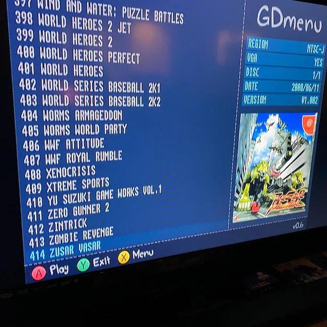 512 gigabyte Preloaded SD card for GDEMU Gdi Cdi with USA shipping 431 games full library