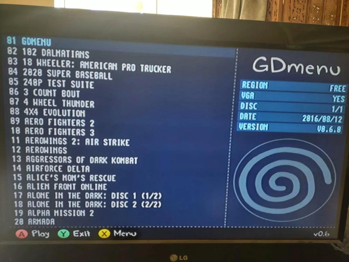 512 gigabyte Preloaded SD card for GDEMU Gdi Cdi with USA shipping 431 games full library