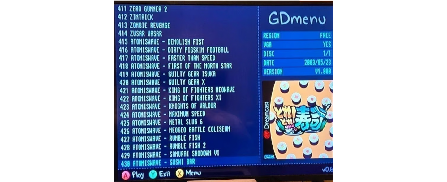 512 gigabyte Preloaded SD card for GDEMU Gdi Cdi with USA shipping 431 games full library